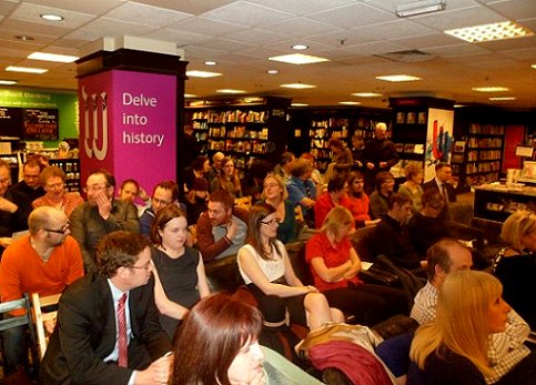 audience at Alison Littlewood's launch for A Cold Season, Waterstone's, Leeds