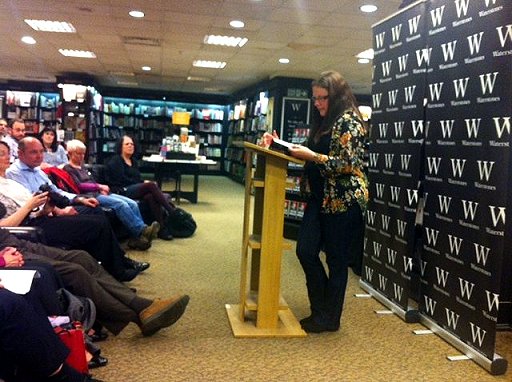 Alison Littlewood reading at her launch for Path of Needles