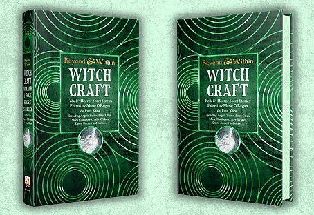 banner image showing two copies of Beyond & Within Witch Craft, edited by Marie O'Regan and Paul Kane, standing against a pale green background