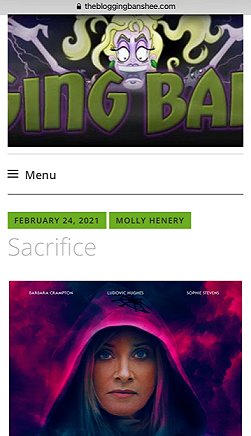 Screenshot: The Blogging Banshee review of Sacrifice