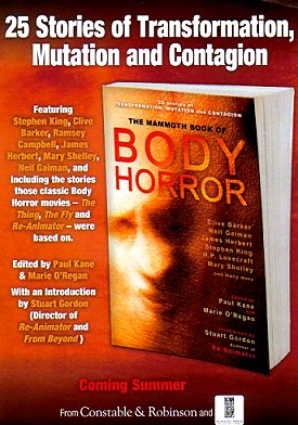 Mammoth Book of Body Horror, edited by Paul Kane and Marie O'Regan