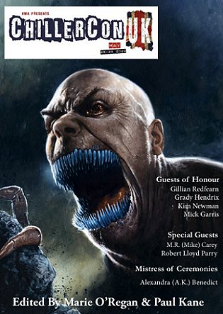 Cover for ChillerCon UK Souvenir Book, edited by Marie O'Regan and Paul Kane