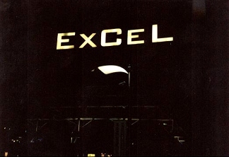 London Excel at night