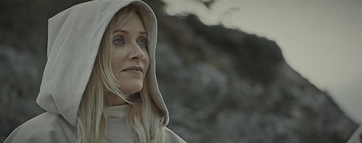 woman in hood - Barbara Crampton