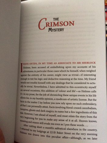 Proof of The Crimson Mystery by Paul Kane