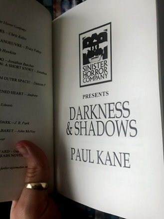 Title page, Darkness & Shadows by Paul Kane