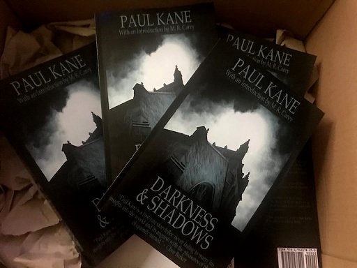 Contributor's copies of Darkness & Shadows by Paul Kane