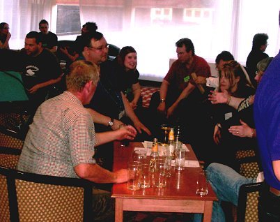 FCON gathering in the bar