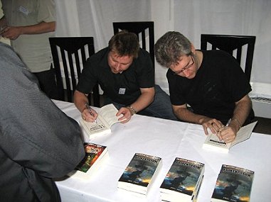 Gary McMahon, Paul Kane, signing session at FantasyCon 2009