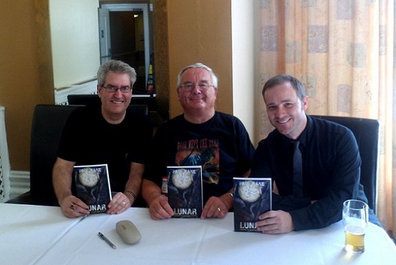 Paul Kane, Ramsey Campbell and Brad Watson at launch of Lunar.