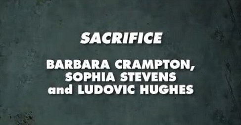Banner image: Sacrifice. Barbara Crampton, Sophie Stevens and Ludovic Hughes