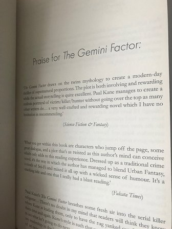 Praise for the Gemini Factor text