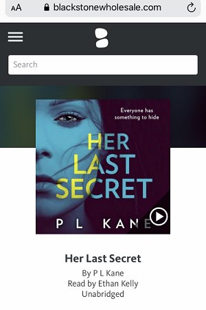Image of audiobook of Her Last Secret, by P L Kane
