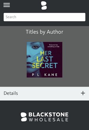 Audiobook of Her Last Secret, by P L Kane