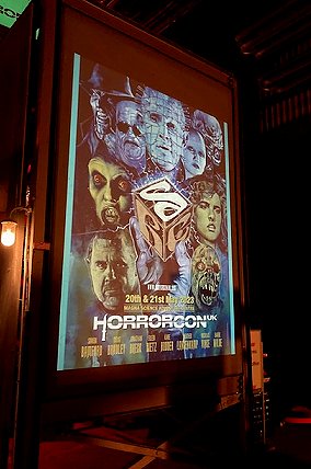 Poster of Event Programme artwork for HorrorCon UK