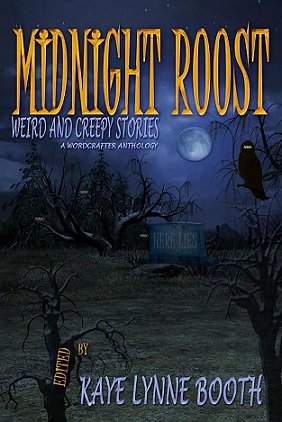 Book cover: Midnight Roost: Weird and creepy stories. Edited by Kaye Lynne Booth