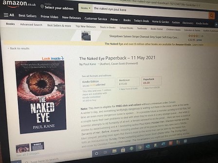 Screenshot: The Naked Eye by Paul Kane, available on Amazon