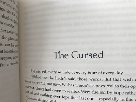 Title page of 'The Cursed' short story - from The Naked Eye by Paul Kane