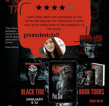 banner image for Gemma's Bookshelf: featuring The RED Trilogy by Paul Kane