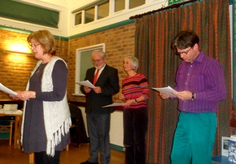 L to R: Gaynor Roberts, Bill Paradise, Rosie Gilligan and Phil Foster