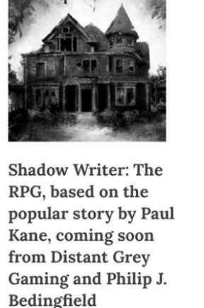 This is Horror news roundup - Shadow writer the game