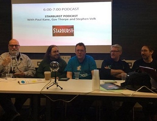 Sledge Starburst Podcast, with Stephen Volk, Paul Kane and Gav Thorpe