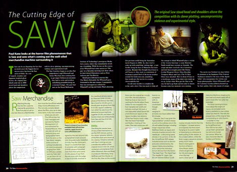 TV and Film Memorabilia, Saw article