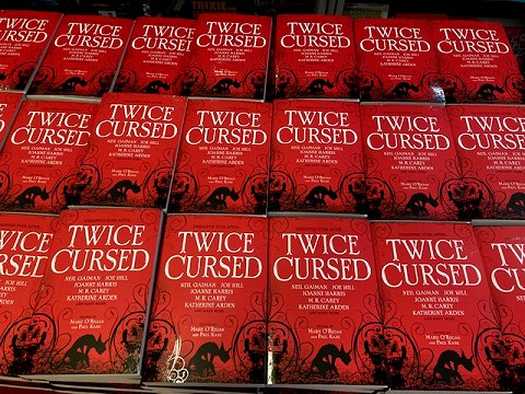 Display copies of Twice Cursed, edited by Marie O'Regan and Paul Kane