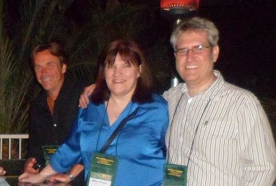 L to R: Michael Marshall Smith, Marie O'Regan and Paul Kane
