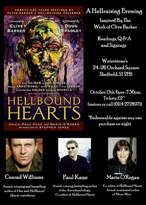 Hellbound Hearts event, Waterstone's, Sheffield