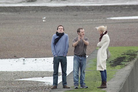Jon and Joanna discuss a scene with Brad Watson