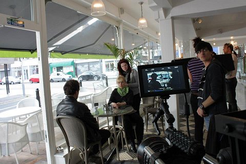 Wind Chimes shoot - cafe scene