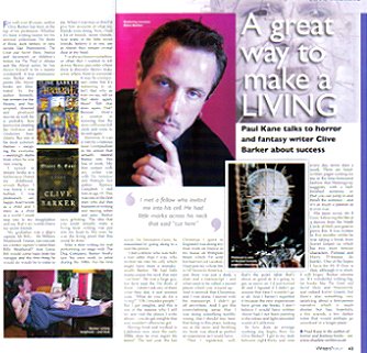 Writers' Forum, Clive Barker interview