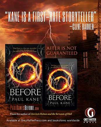 Advert for Before, by Paul Kane. 