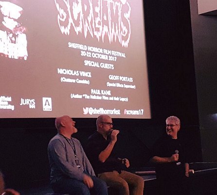 L to R: Nicholas Vince, Geoff Portass, Paul Kane