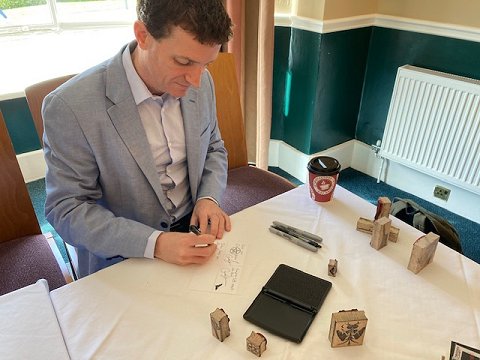 Grady Hendrix signing at ChillerCon UK