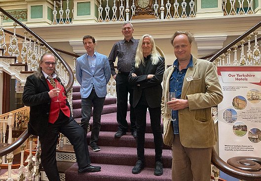 L to R: Kim Newman, Grady Hendrix, Mike Carey, Mick Garris, Robert Lloyd Parry