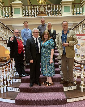 L to R: Kim Newman, Grady Hendrix, Paul Kane, Mike Carey, Marie O'Regan, Mick Garris and Robert Lloyd Parry