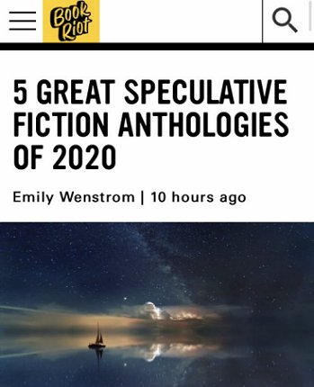 Book Riot: 5 great speculative fiction anthologies of 2020