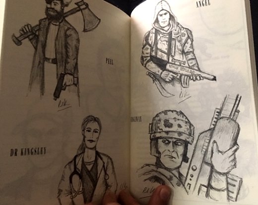 Internal illustrations by Paul Kane, Deep RED by Paul Kane