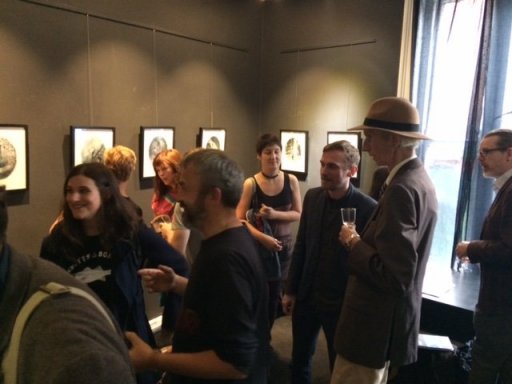 Reception at Gallery X for Brian Coldrick's 'Behind You' exhibition