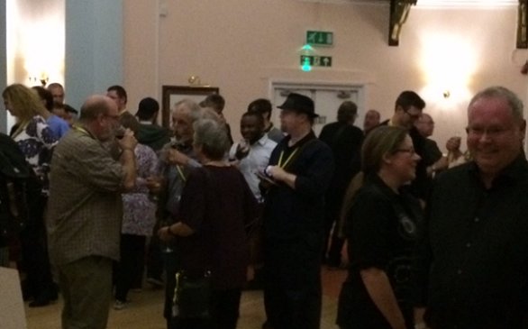 The crowd at the Jo Fletcher Books/HWA party at FantasyCon