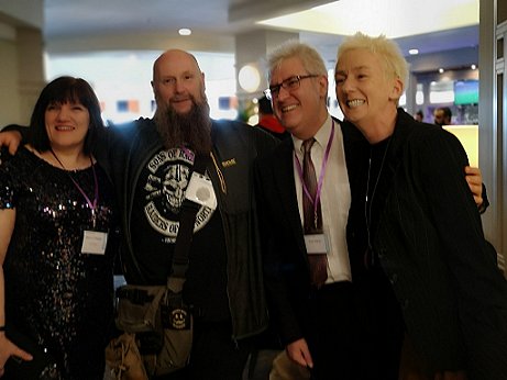 L to R: Marie O'Regan, Jim McLeod, Paul Kane and Muriel Gray