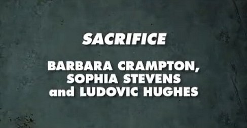 Banner image: Sacrifice. Barbara Crampton, Sophie Stevens and Ludovic Hughes