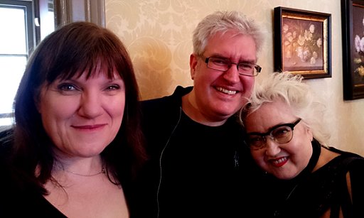 L to R: Marie O'Regan, Paul Kane, Barbie Wilde