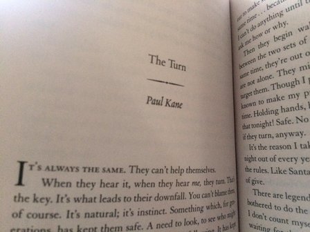 The Turn, by Paul Kane - Haunted Nights, edited by Ellen Datlow and Lisa Morton