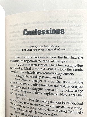 Title page of story Confessions