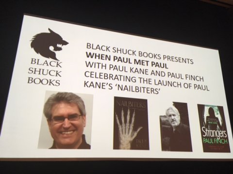 Paul Kane - Nailbiters launch event at Derby Quad. With Paul Finch.