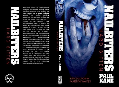 Wraparound book cover for Nailbitten - Hard as Nails, by Paul Kane
