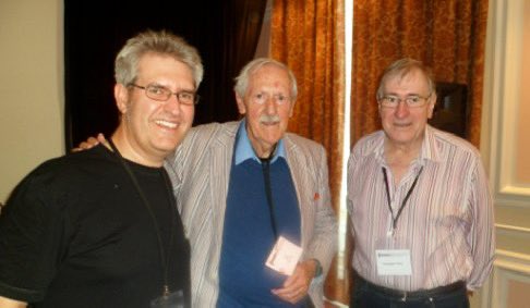 L to R: Paul Kane, Brian Aldiss, Christopher Priest